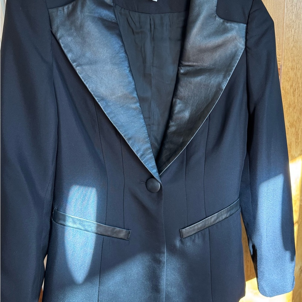 Givenchy Silk and Leather Jacket